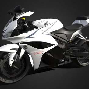 现代摩托车3D模型下载